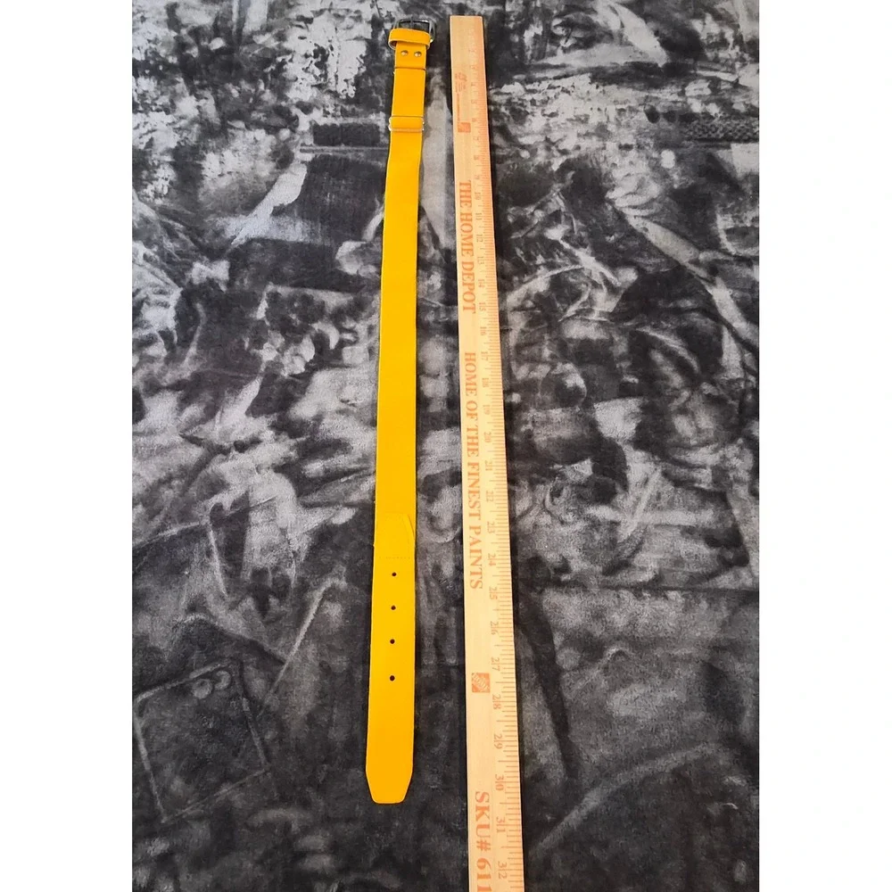 Champro Yellow Baseball Softball Adjustable Elastic Belt Silver Buckle 01044501